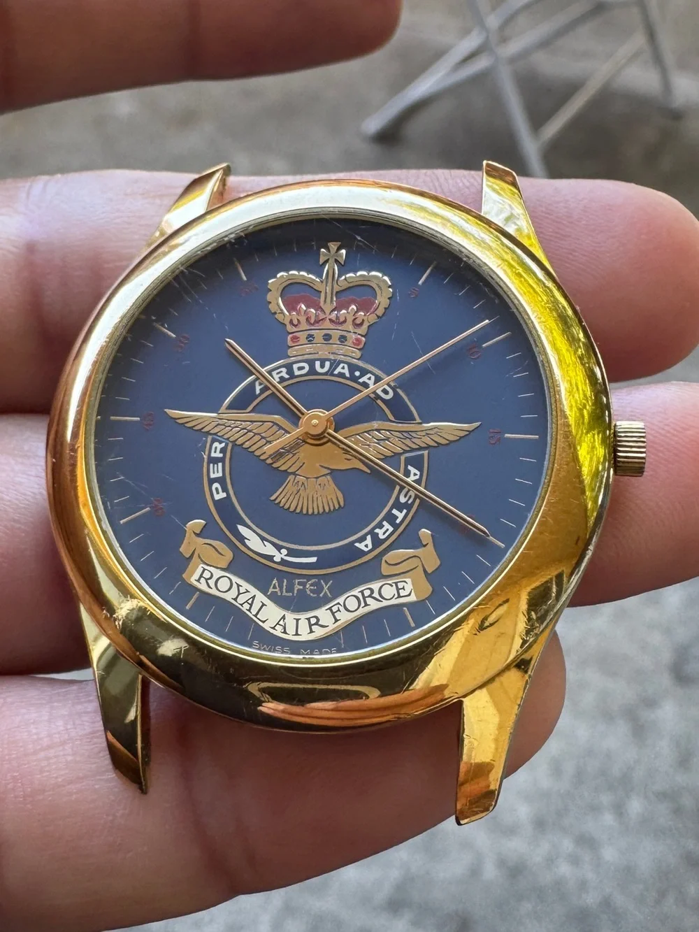 Swiss Alfex RAF Hendon quartz watch